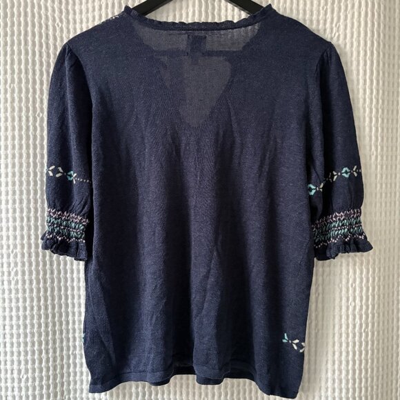 Nic+Zoe NEW Intarsia Stitches Sweater, size small - Picture 4 of 6